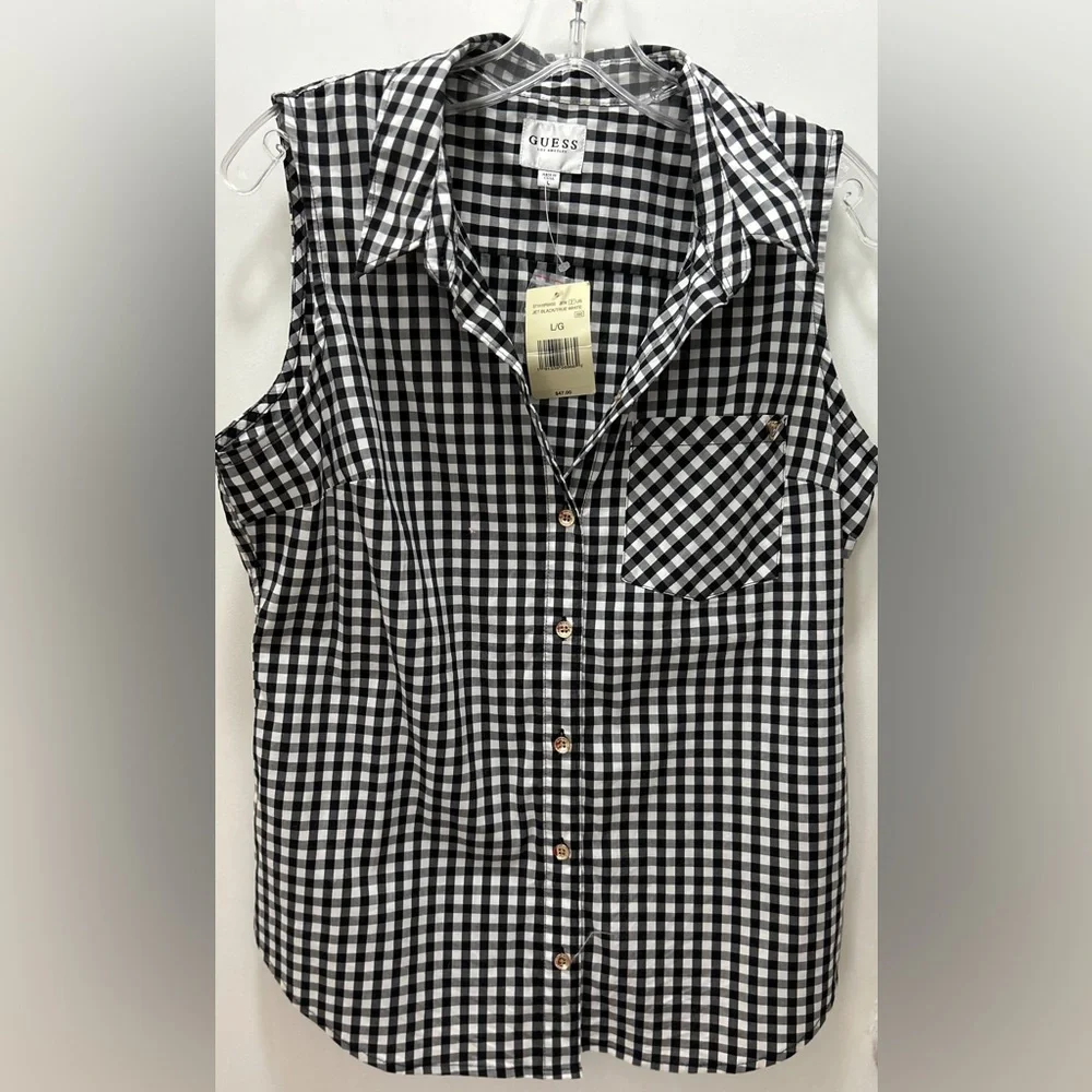 NWT Guess Plaid Shirt - Picture 1 of 3